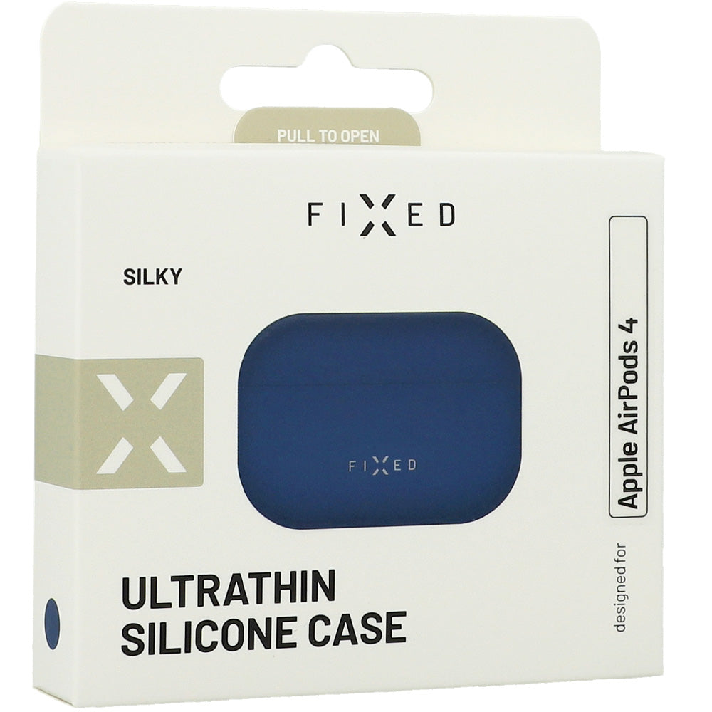 Schutzhülle für AirPods 5 / 4, Fixed Silky, Blau