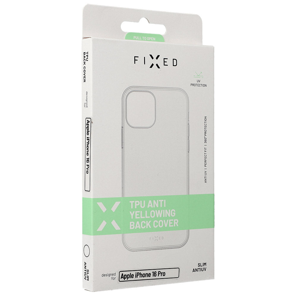 Handyhülle für iPhone 16 Pro, Fixed Slim AntiUV, Transparent