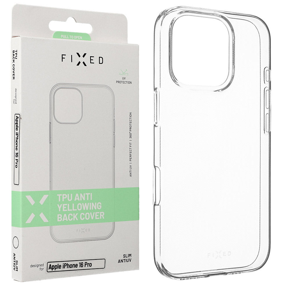 Handyhülle für iPhone 16 Pro, Fixed Slim AntiUV, Transparent