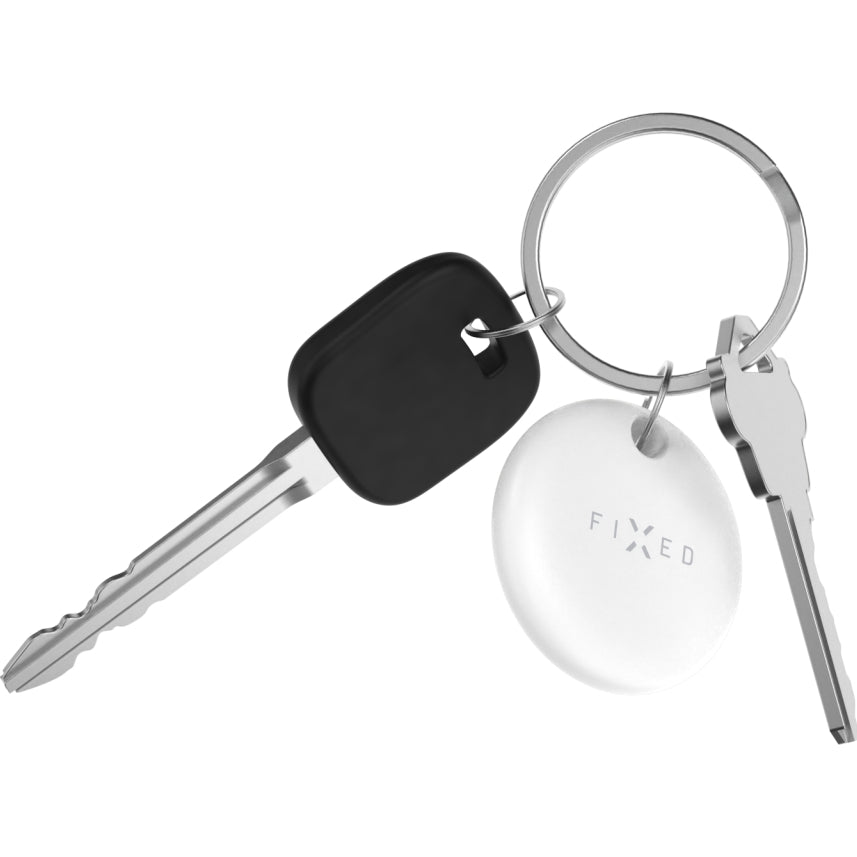 Tracker mit Apple Find My und Google Find Hub, Fixed Tag Dual GPS, mit Lautsprecher, Weiß