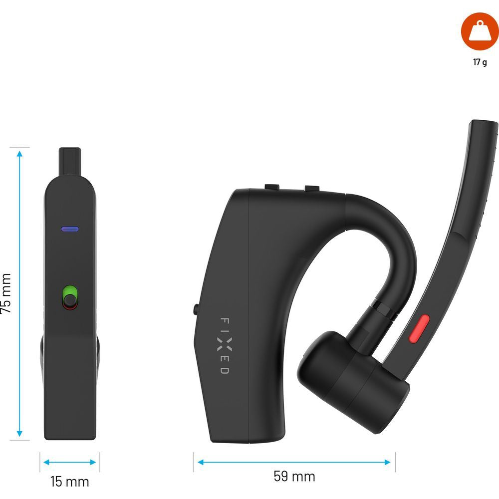 Kabelloser Kopfhörer, Bluetooth 5.2, ENC, Fixed Talk Pro, Schwarz
