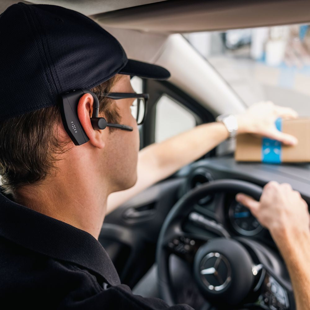 Kabelloser Kopfhörer, Bluetooth 5.2, ENC, Fixed Talk Pro, Schwarz
