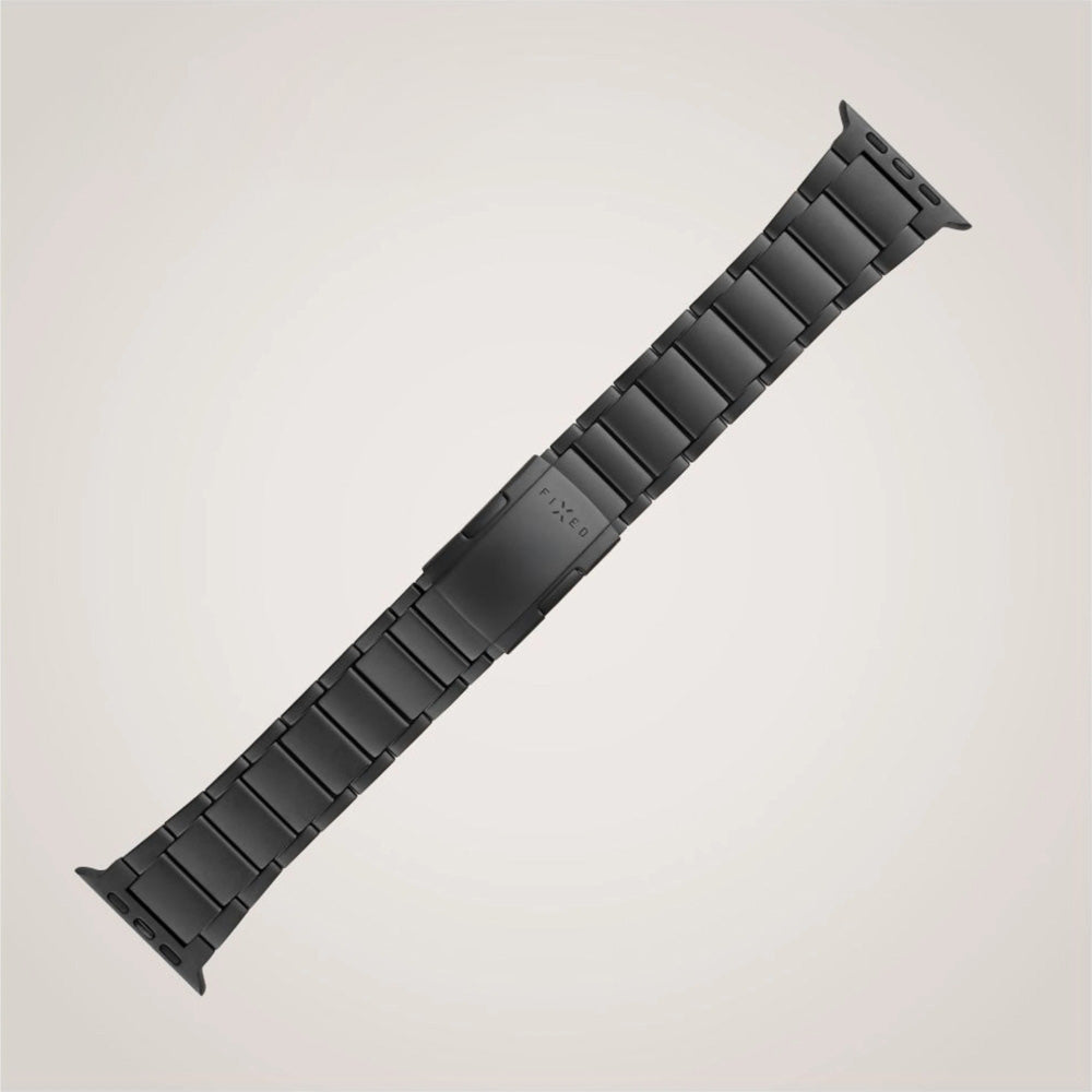 Armband Fixed Titanium Strap für Apple Watch 49/46/45/44 mm, Schwarz