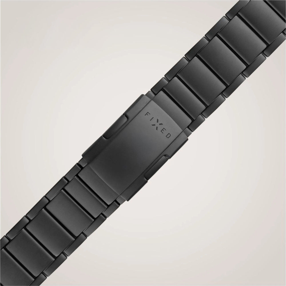 Armband Fixed Titanium Strap für Apple Watch 49/46/45/44 mm, Schwarz