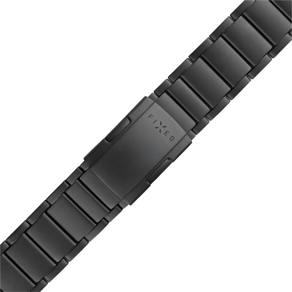 Armband Fixed Titanium Strap für Apple Watch 49/46/45/44 mm, Schwarz