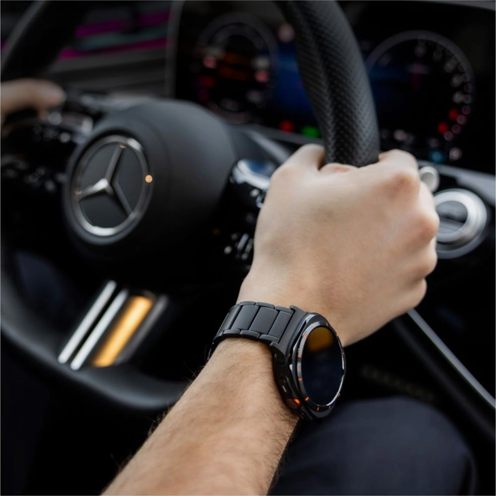 Armband Fixed Titanium Strap für Garmin Fenix 8 Pro (47 mm) / 8 / E / 7 Pro / 7 / 6 Pro / 6, QuickFit 22 mm, Schwarz