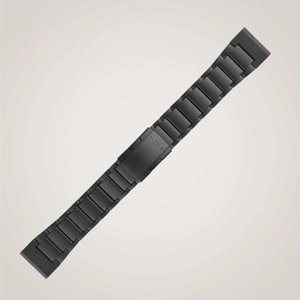 Armband Fixed Titanium Strap für Garmin Fenix 8 Pro (51 mm) / 8 / 7X Pro / 7X / 6X Pro, QuickFit 26 mm, Schwarz