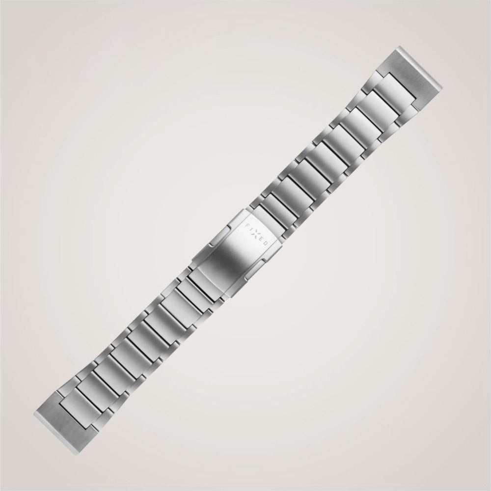 Armband Fixed Titanium Strap für Garmin Fenix 8 Pro (51 mm) / 8 / 7X Pro / 7X / 6X Pro, QuickFit 26 mm, Grau