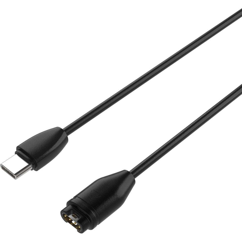 Kabel USB-C für Garmin Smartwatches, Fixed USB-C Charging Cable, 2 m, Schwarz