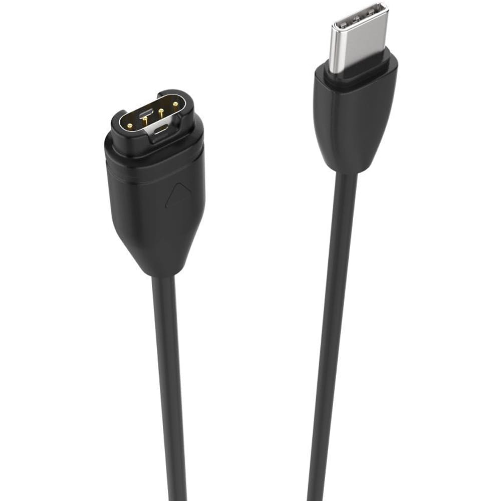 Kabel USB-C für Garmin Smartwatches, Fixed USB Charging Cable, 1m, Schwarz