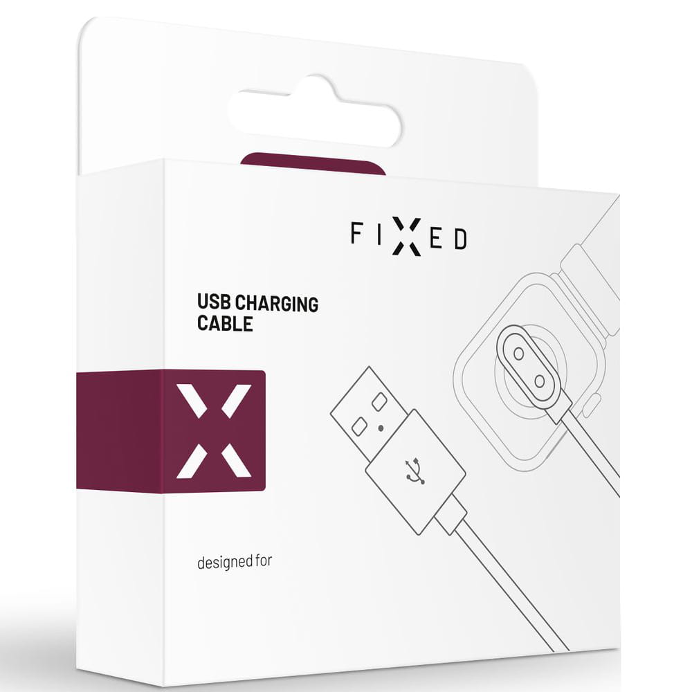 Kabel USB-A für Garmin Smartwatches, Fixed USB Charging Cable, 1m, Schwarz