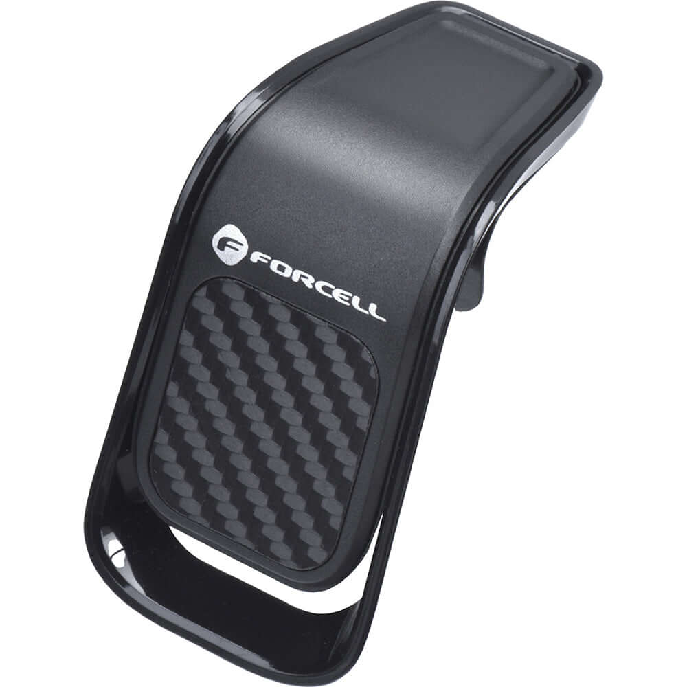 Autohalterung für Lüftungsgitter / Rundgitter, Magnetische, Forcell F-Grip Carbon B060, Schwarz