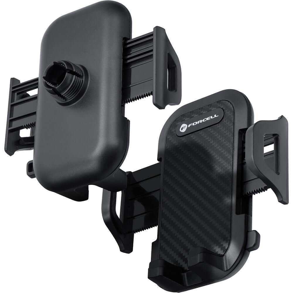 Autohalterung für Windschutzscheibe, Forcell F-Grip Carbon Bracket A150, Schwarz