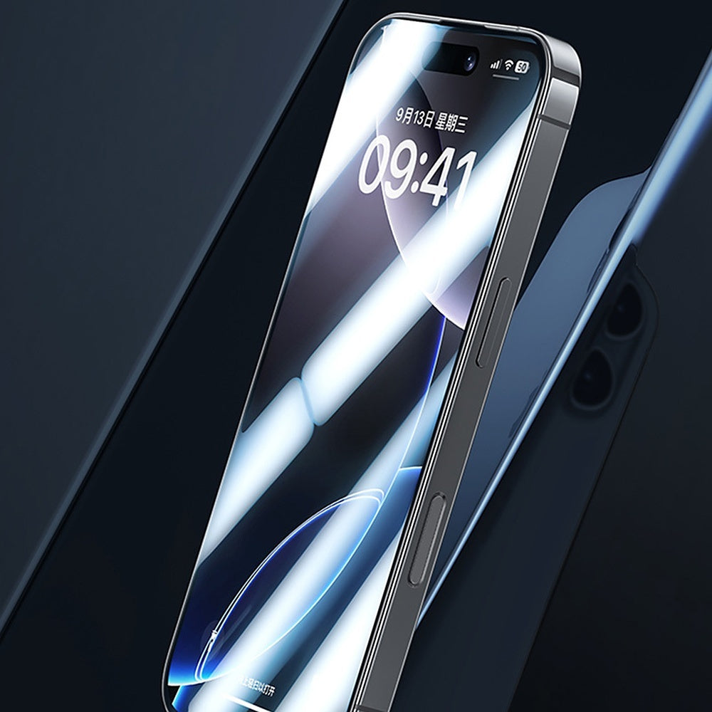 Displayschutzglas für iPhone 17 Pro, Benks Joy Touch Matte, Schwarzer Rahmen