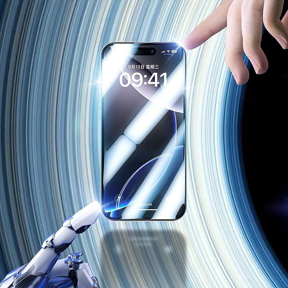 Displayschutzglas für iPhone 17 Pro, Benks Joy Touch Matte, Schwarzer Rahmen