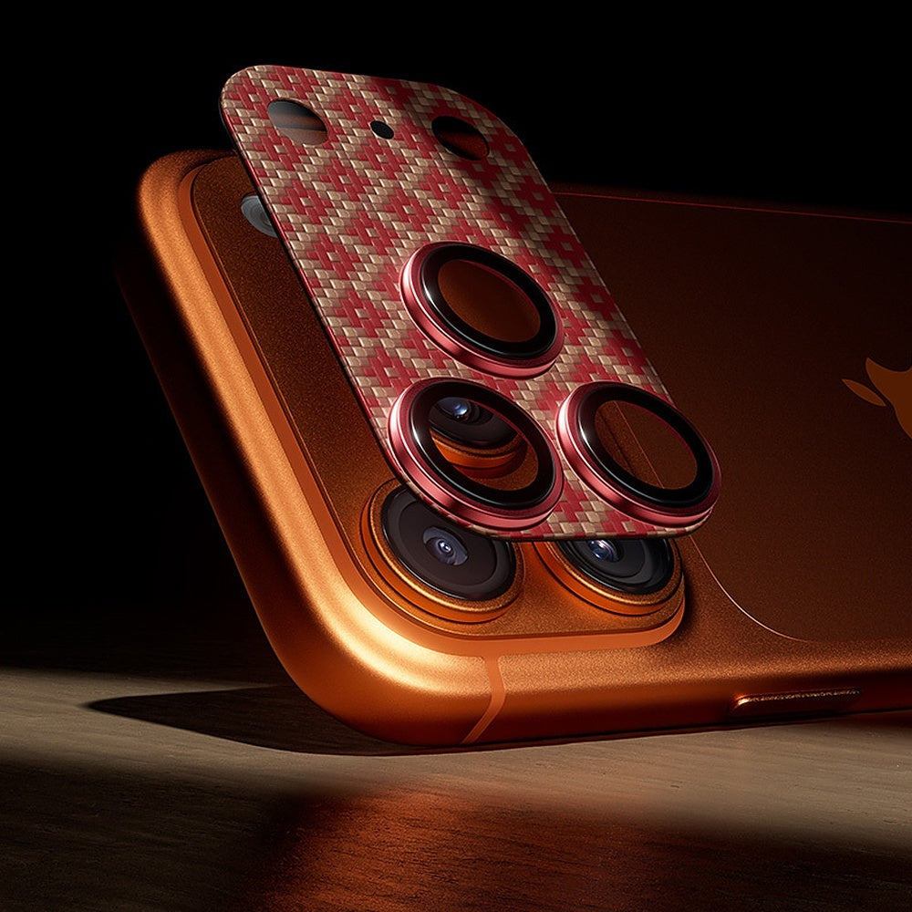 Kameraschutz für iPhone 17 Pro, Benks Armor Warrior Lens ArmorGrid, Orange