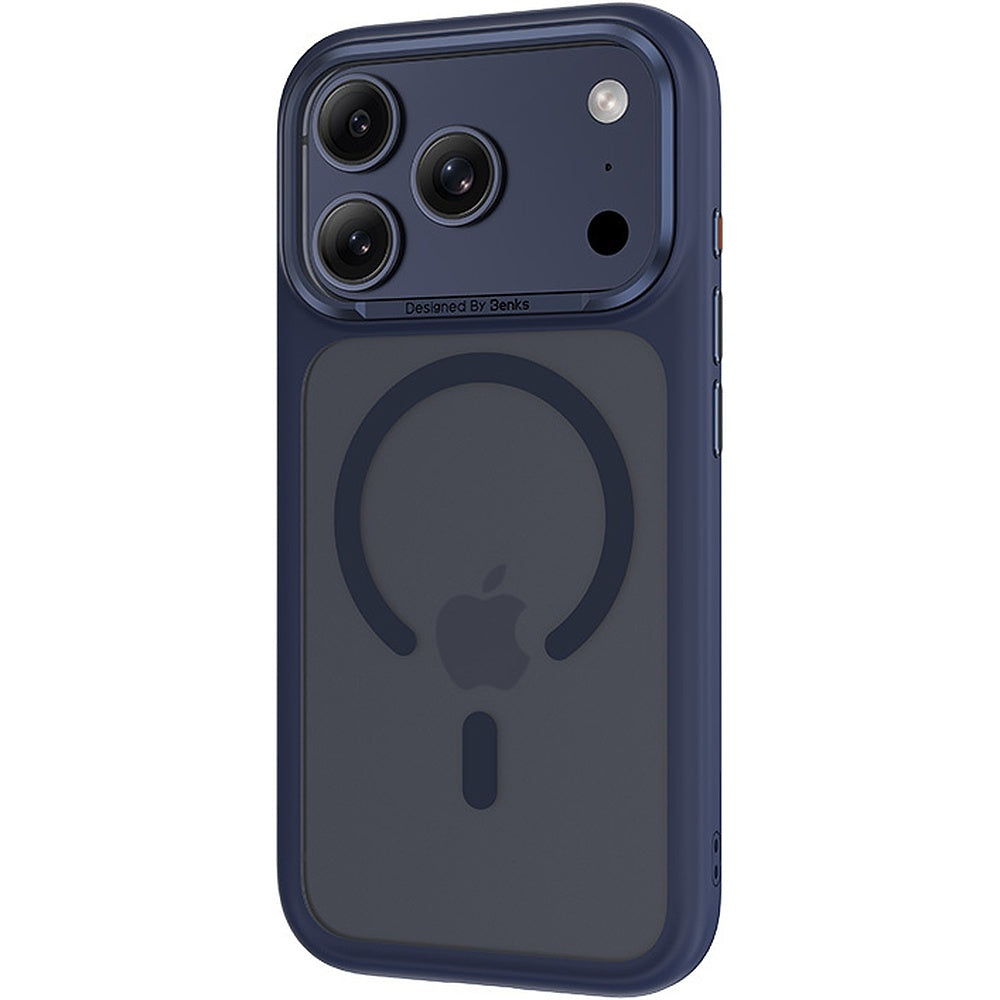 Handyhülle für iPhone 17 Pro Max, Benks Magnetic Mist Metal Frame, Blau