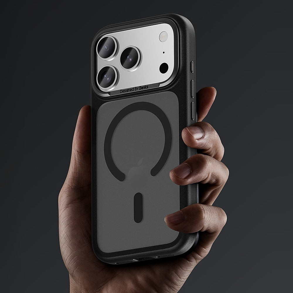 Handyhülle für iPhone 17 Pro Max, Benks Magnetic Mist Metal Frame, Schwarz
