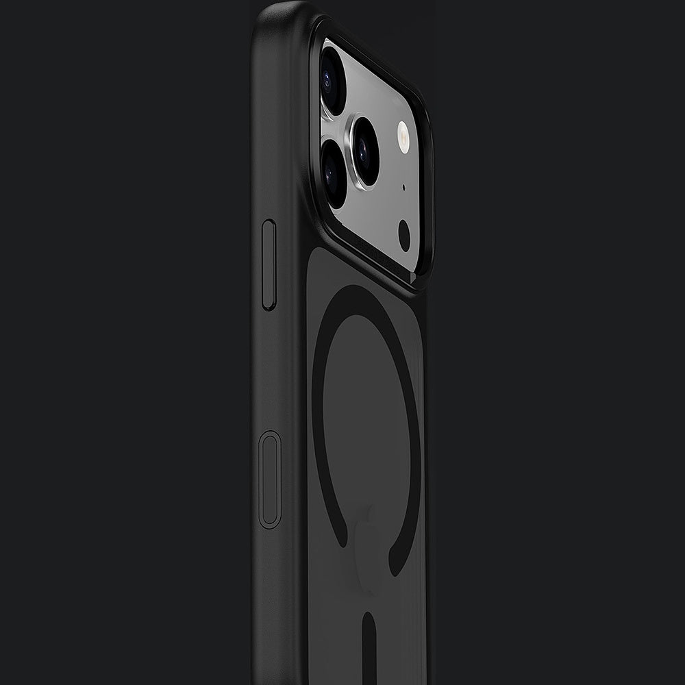 Handyhülle für iPhone 17 Pro, Benks Magnetic Mist Metal Frame, Grau
