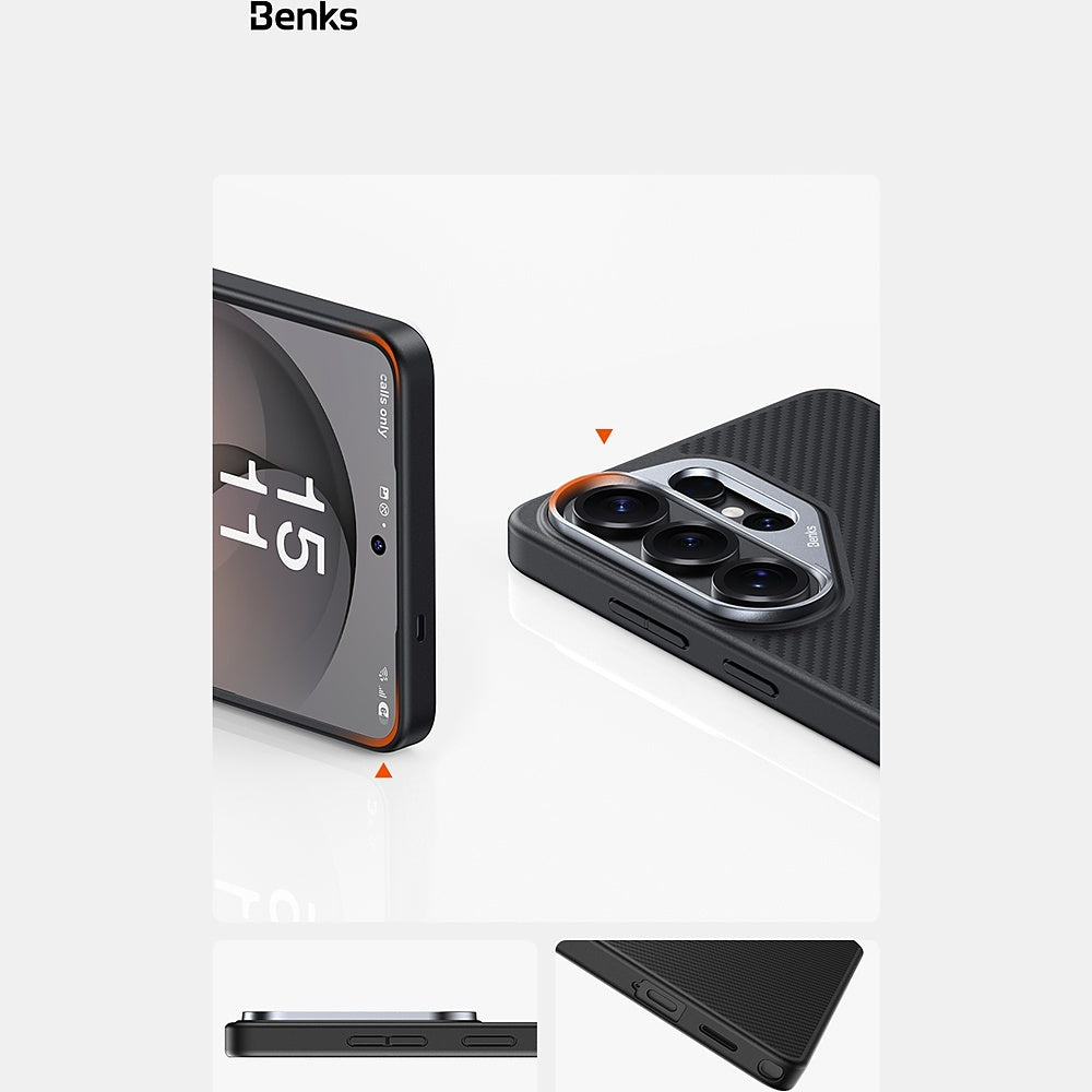 Handyhülle für Galaxy S26 Plus, Benks Magnetic Armor Pro 600D, Schwarz