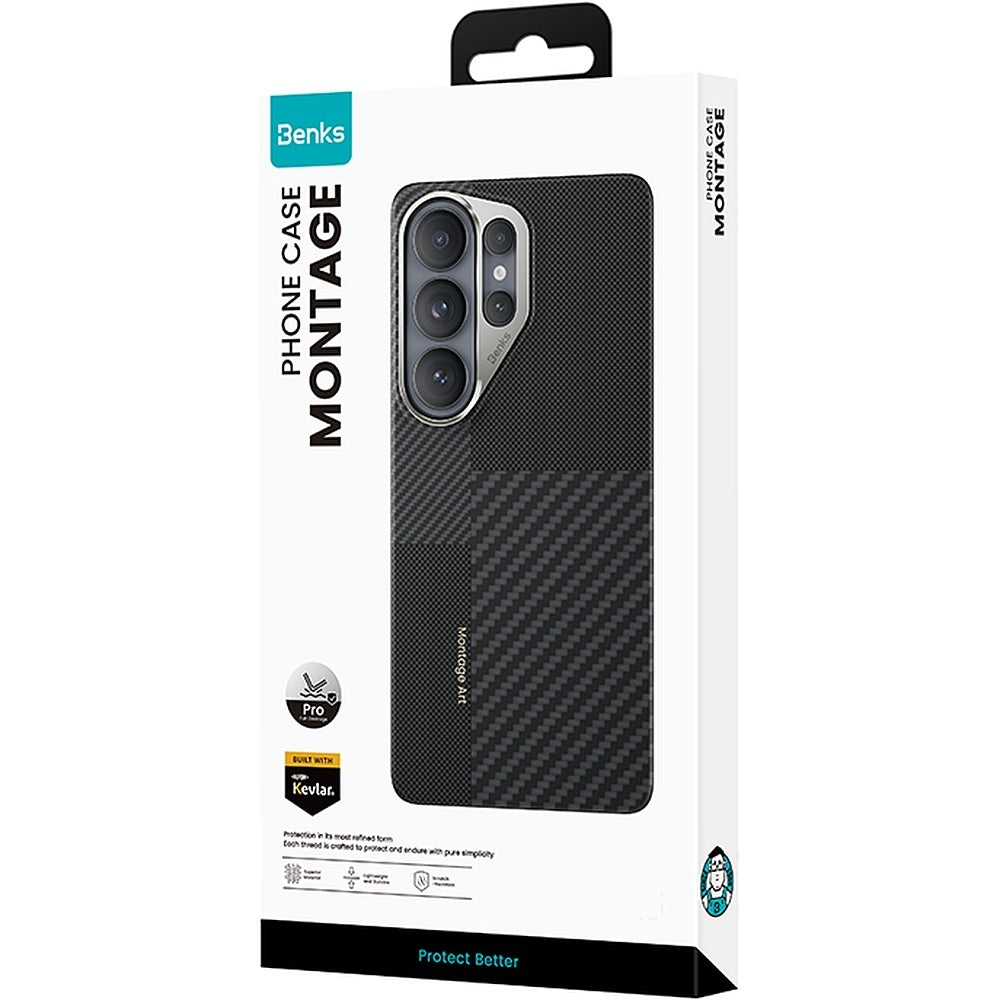 Handyhülle für Galaxy S26, Benks Montage Armor Pro 600D+1500D, Schwarz