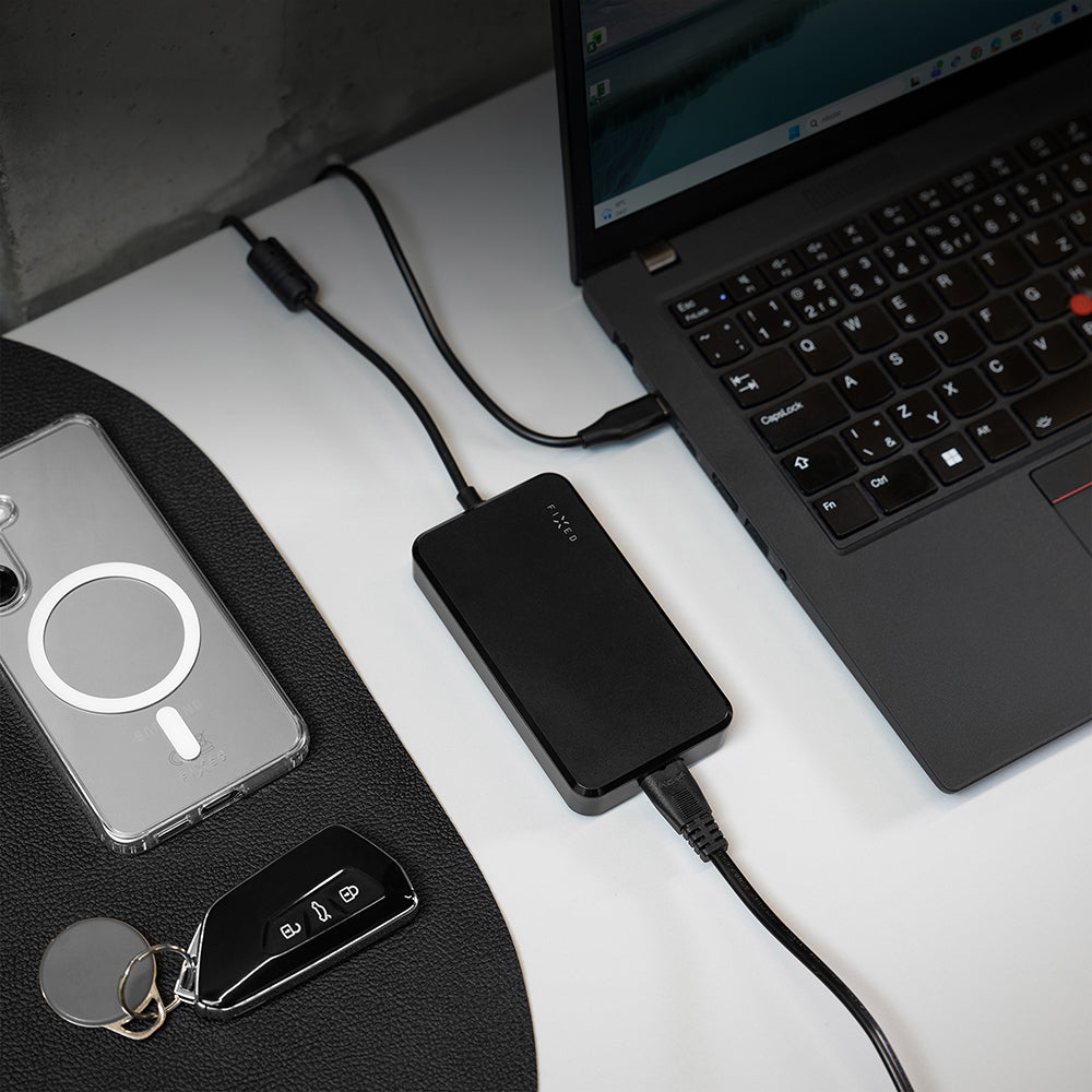 Netzladegerät GaN 100W mit USB-C PD 3.0, Fixed Power Adapter, für Laptop und andere Geräte, Schwarz