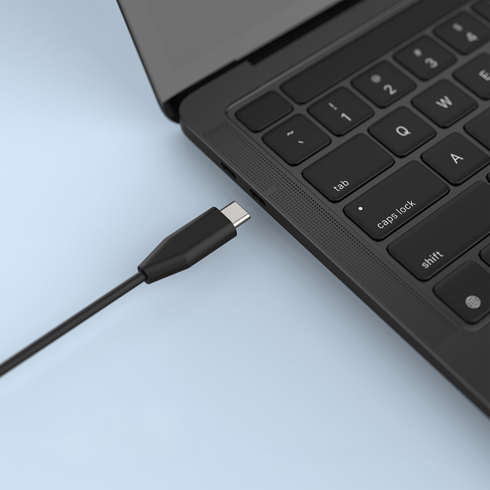 Netzladegerät GaN 100W mit USB-C PD 3.0, Fixed Power Adapter, für Laptop und andere Geräte, Schwarz
