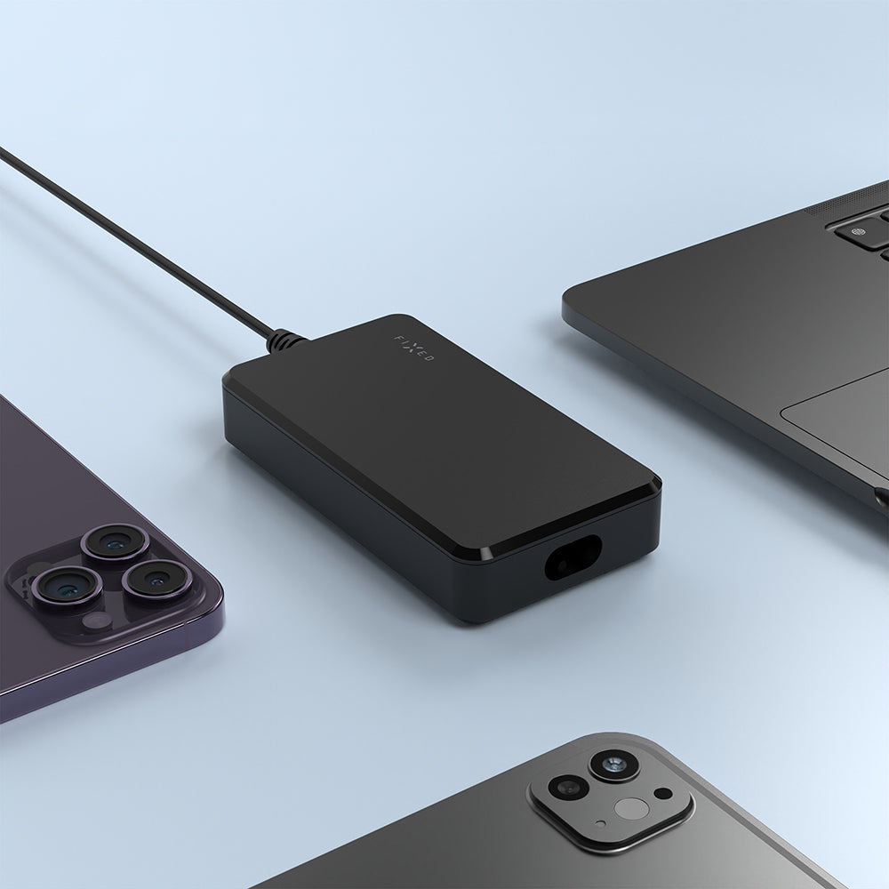 Netzladegerät GaN 100W mit USB-C PD 3.0, Fixed Power Adapter, für Laptop und andere Geräte, Schwarz