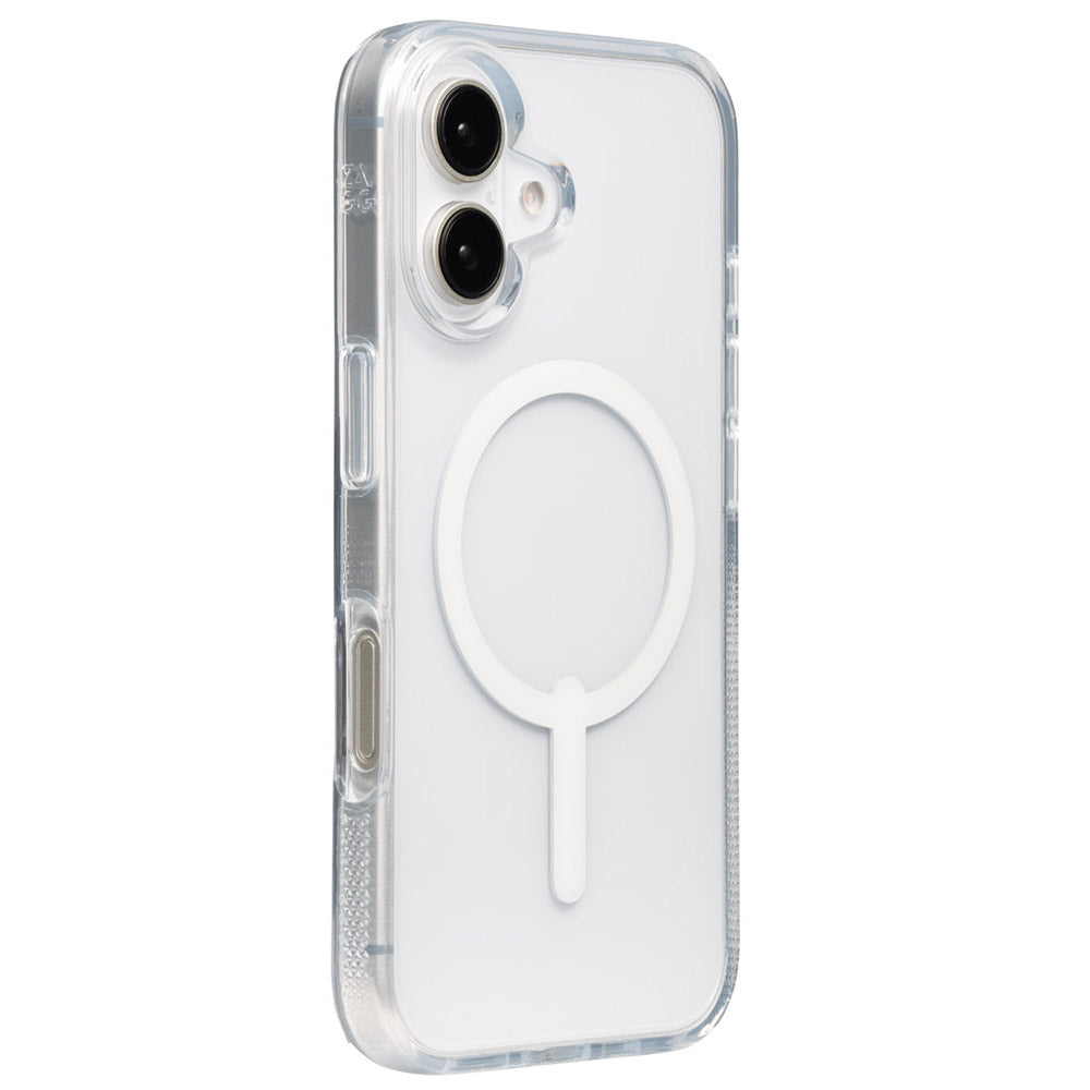 Schutzhülle für iPhone 16, Zagg Gear4 Crystal Palace Snap, für MagSafe, Transparent und Weiß