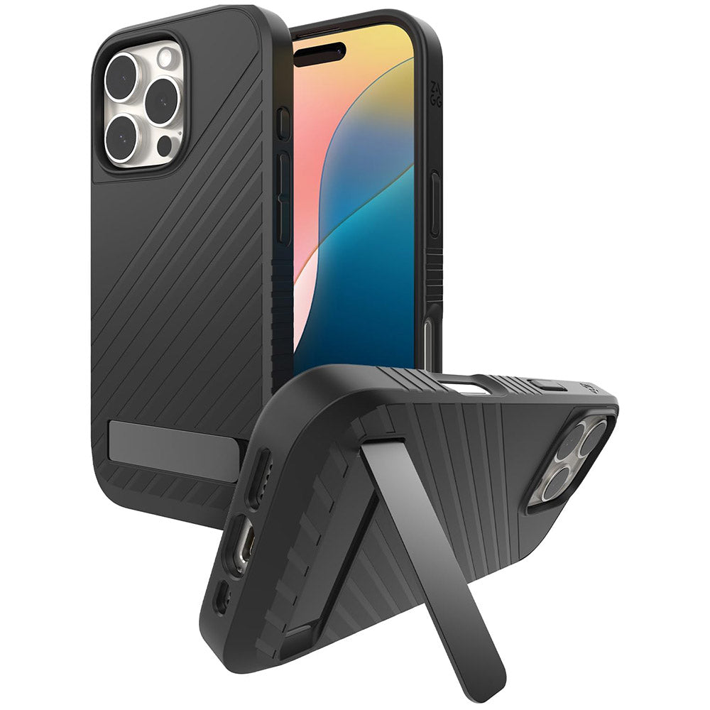 gear 4 schutzhülle Schutzhülle für iPhone 16 Pro, Zagg Gear4 Denali Snap Kickstand, für M