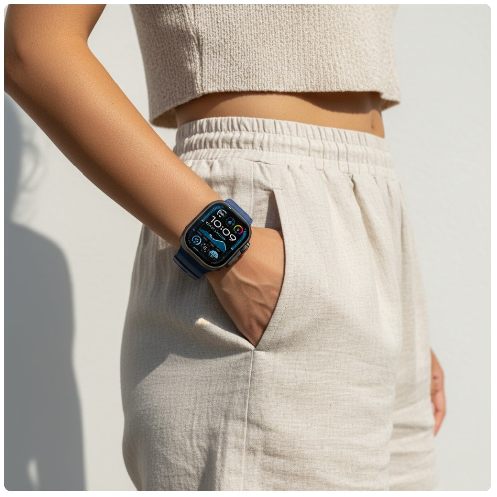 Armband YAXO Rugged Evo Sport Band für Apple Watch 44/45/46/49 mm, dunkelblau (2/9)