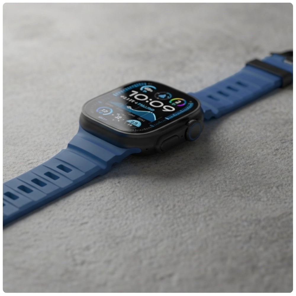 Armband YAXO Rugged Evo Sport Band für Apple Watch 44/45/46/49 mm, dunkelblau (3/9)