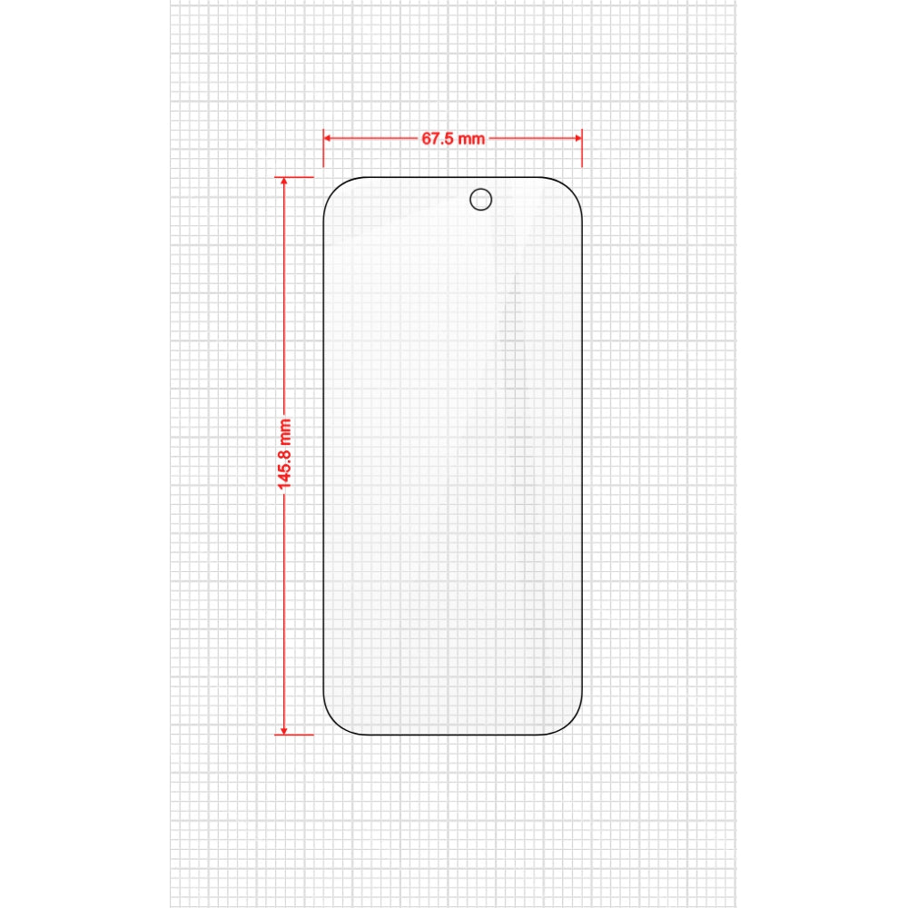 Bildschirmglas für iPhone 17, Grizz Protector HybridGlass Easy mit Applikator, 2 Stück