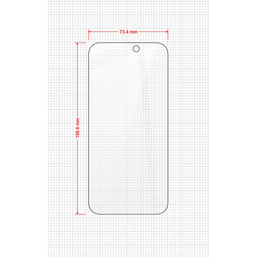Bildschirmglas für iPhone 17 Pro Max, Grizz HybridGlass Easy mit Applikator, 2 Stück