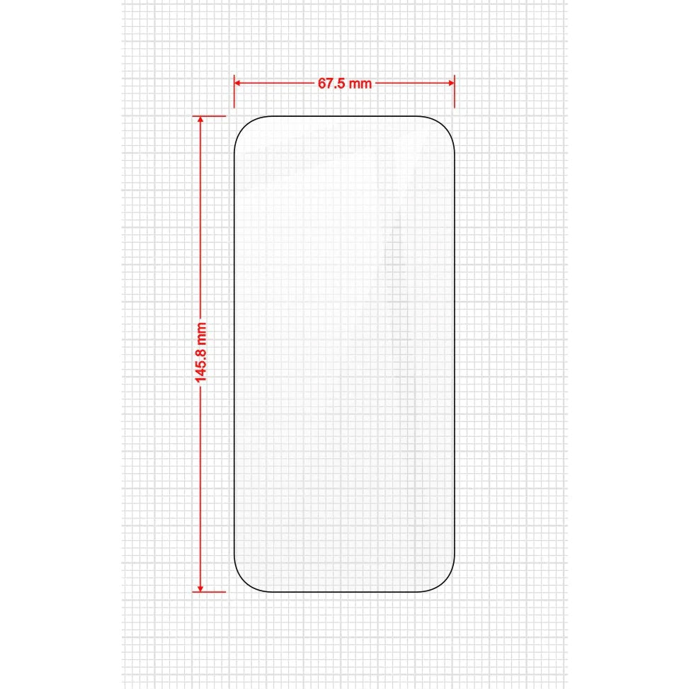 Bildschirmglas für iPhone 16 Pro, Grizz HybridGlass Easy mit Applikator, 2 Stück