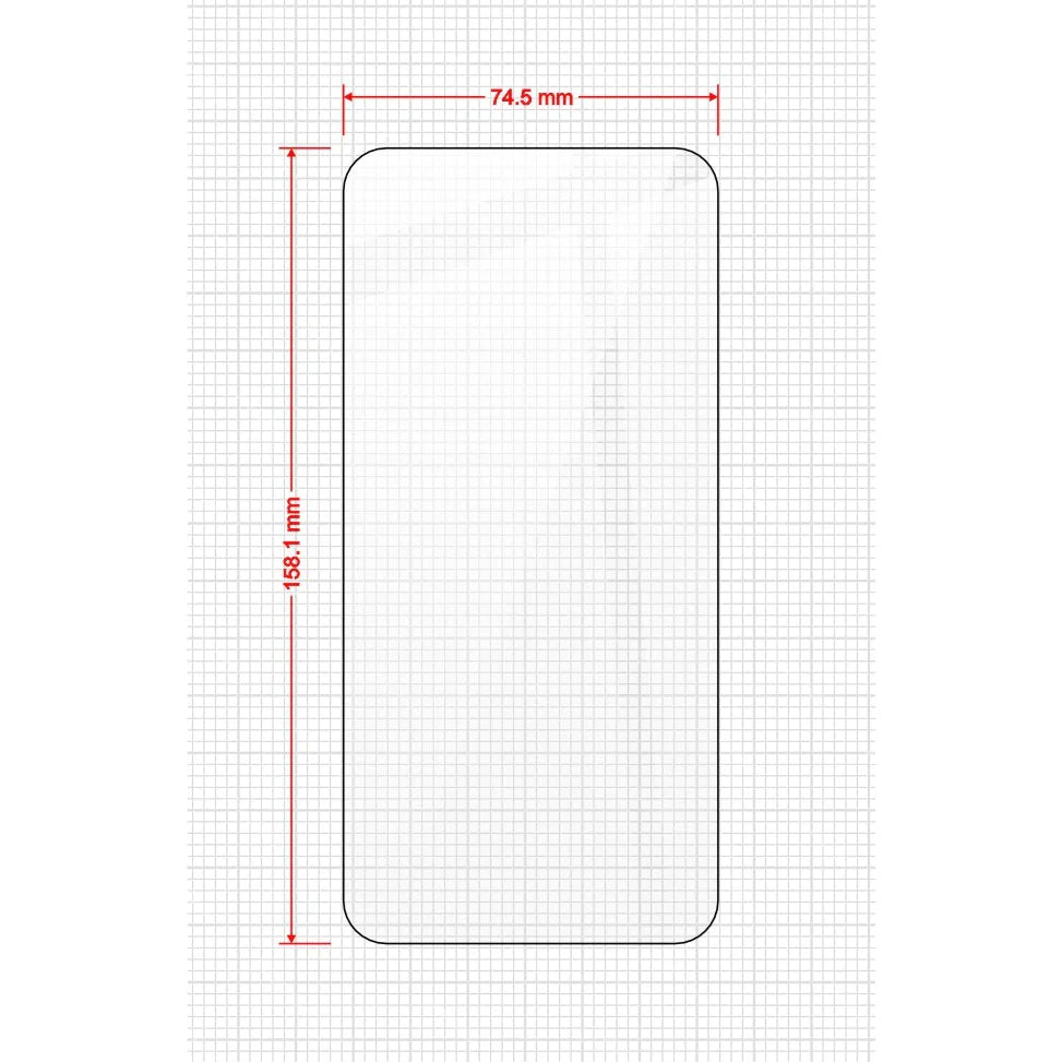 Bildschirmglas für Galaxy A55 5G, Grizz HybridGlass Easy mit Applikator, 2 Stück