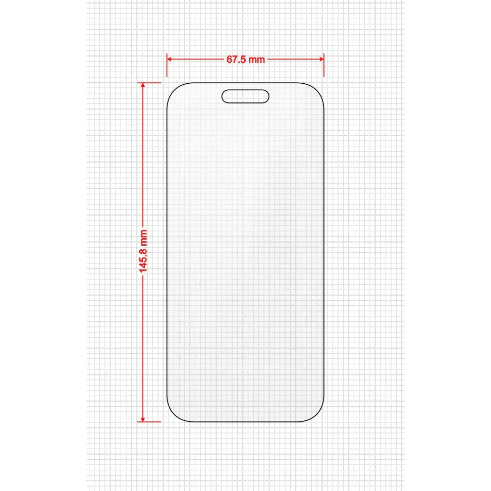 Matte Bildschirmfolie für iPhone 16 Pro, Grizz MatteScreen Easy mit Applikator, 2 Stück