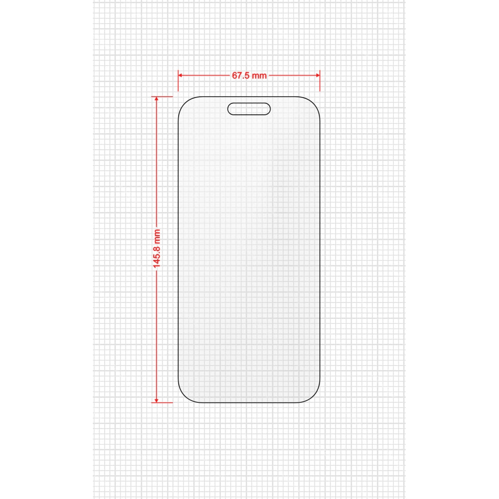 Matte Bildschirmfolie für iPhone 17, Grizz MatteScreen Easy mit Applikator, 2 Stück