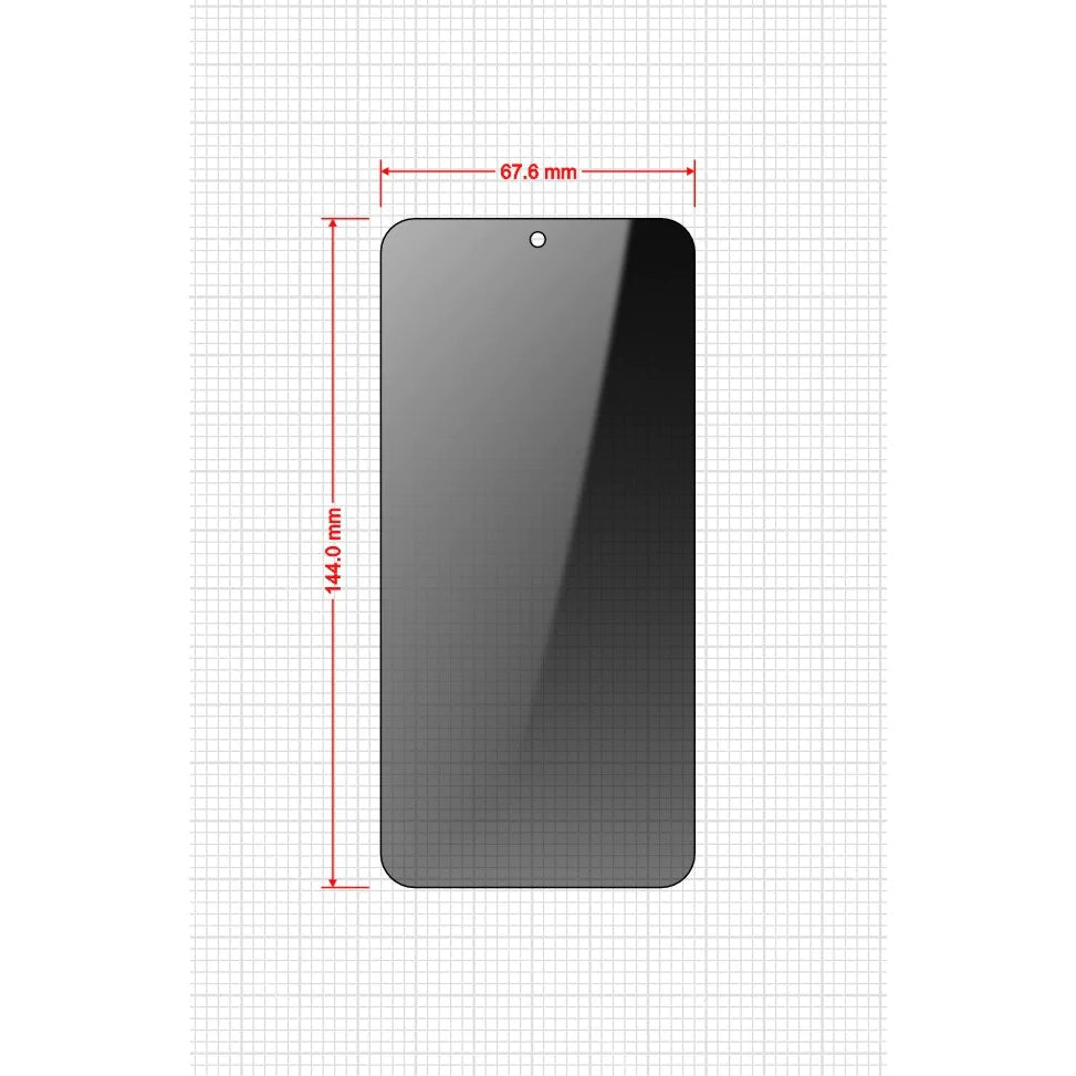 Hybrides Sichtschutzglas für Galaxy S25, Grizz SecretGlass Easy mit Applikator, 2 Stück, Matt