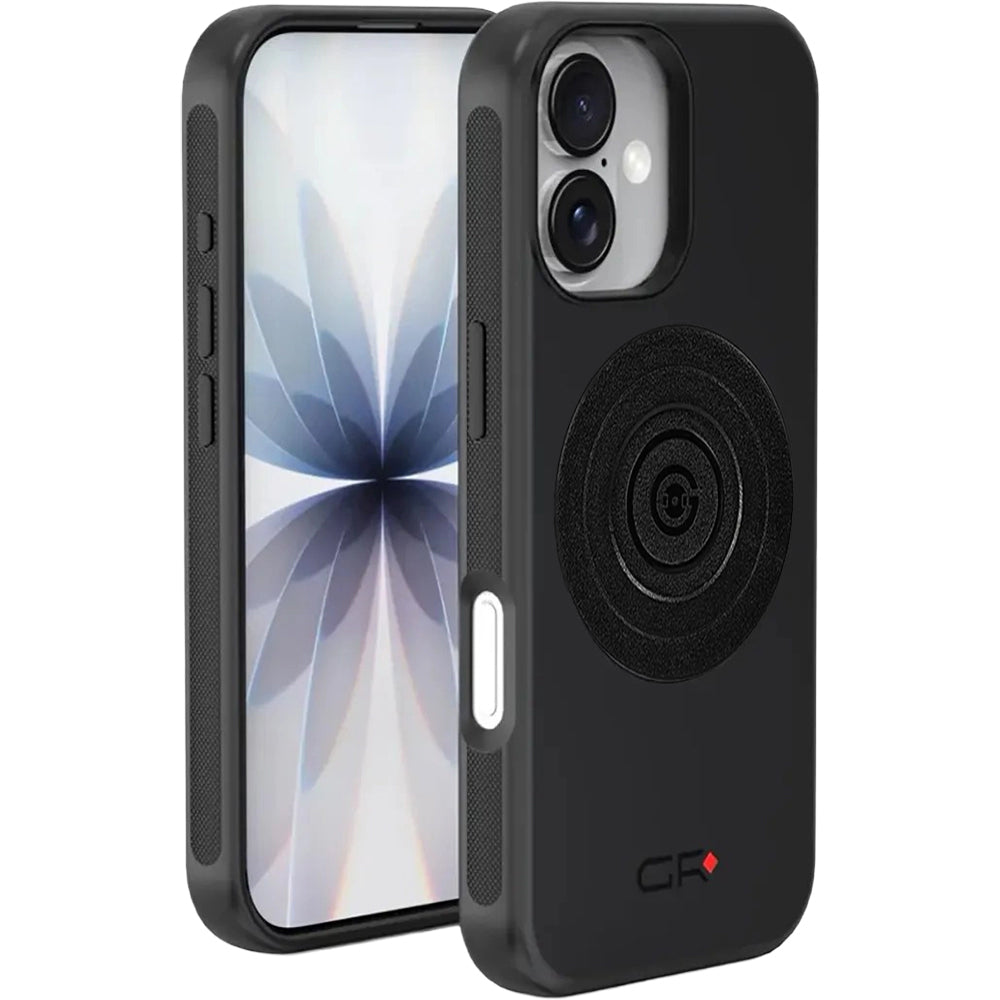 Handyhülle für iPhone 16 mit Quick-Release-System und MagSafe, GRXPLORE GR-M66, Schwarz