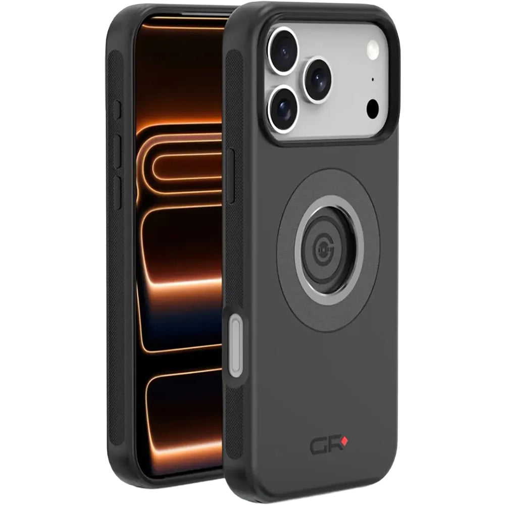 Handyhülle für iPhone 17 Pro Max mit Quick-Release-System und MagSafe, GRXPLORE GR-M66, Schwarz