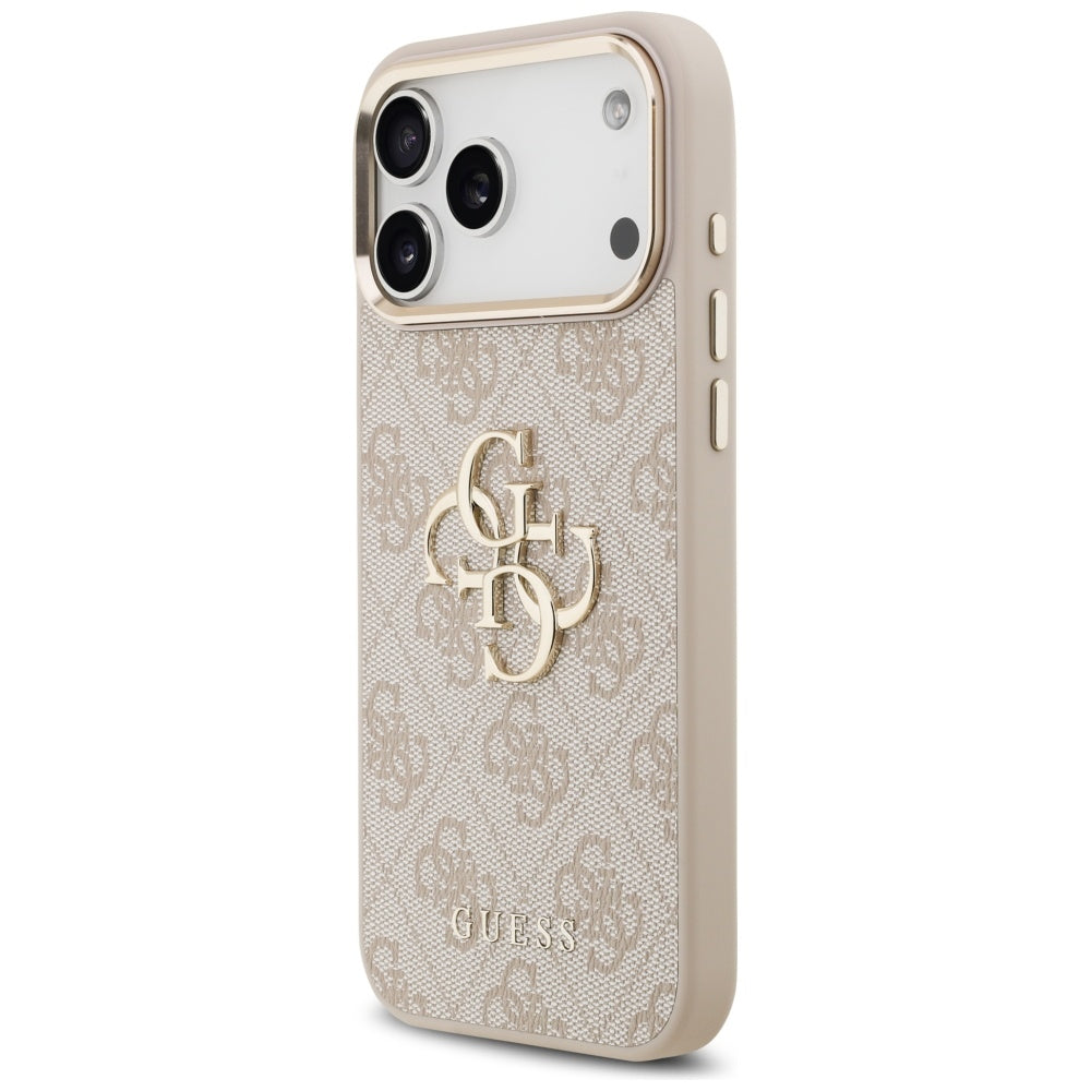 Handyhülle für iPhone 17 Pro Max, Guess Hardcase 4G Big 4G Classic Logo, Rosa