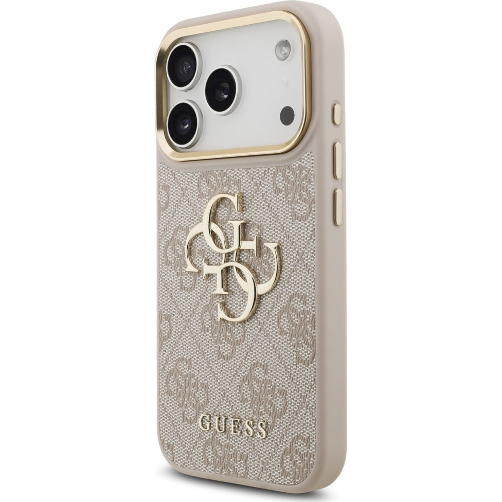Handyhülle für iPhone 17 Pro, Guess Hardcase 4G Big 4G Classic Logo, Rosa