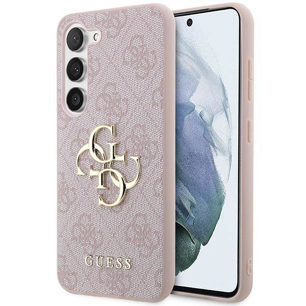 Schutzhülle Guess 4G Big Metal Logo für Galaxy S23, Rosa