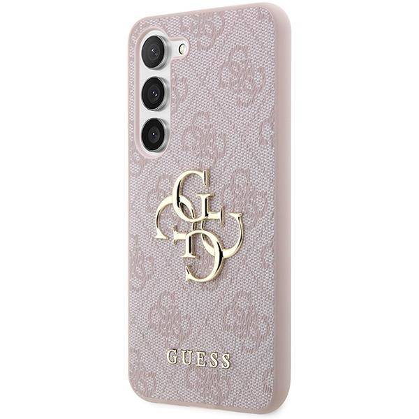 Schutzhülle Guess 4G Big Metal Logo für Galaxy S23, Rosa