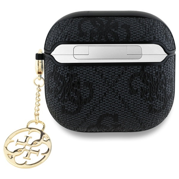 Schutzhülle Guess 4G Charm Collection Case für AirPods 4, Schwarz