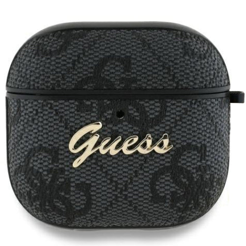 Schutzhülle Guess 4G Charm Collection Case für AirPods 4, Schwarz
