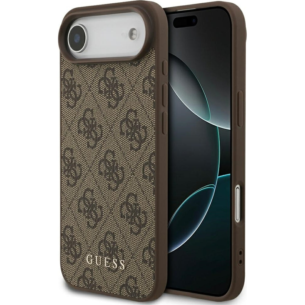 Handyhülle für iPhone Air, Guess Hardcase 4G Classic, Braun