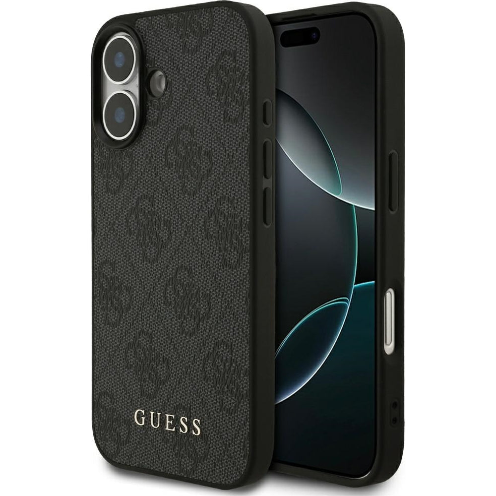 Handyhülle für iPhone 17, Guess Hardcase 4G Classic, Schwarz