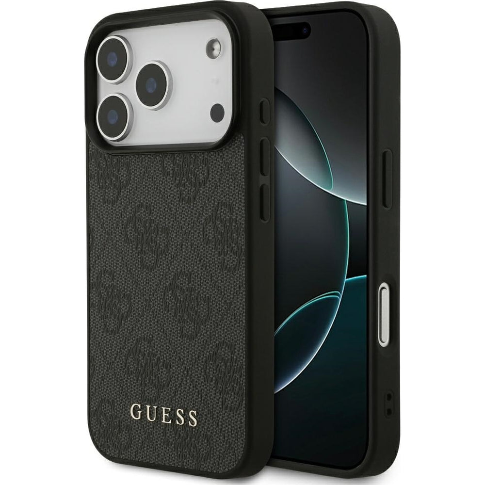 Handyhülle für iPhone 18 Pro / 17 Pro, Guess Hardcase 4G Classic, Schwarz